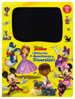 LIBRO INFANTIL CON PIZARRÓN ELECTRÓNICO: DISNEY JUNIOR: ¡HISTORIAS DE AVENTURAS Y DIVERSIÓN!