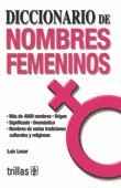 DICCIONARIO DE NOMBRES FEMENINOS