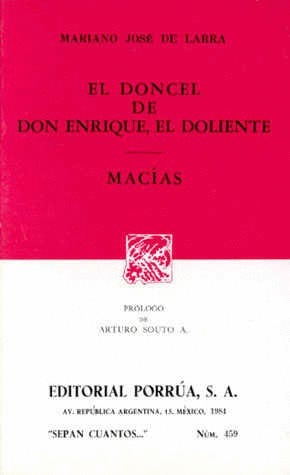 EL DONCEL DE DON ENRIQUE, EL DOLIENTE · MACÍAS