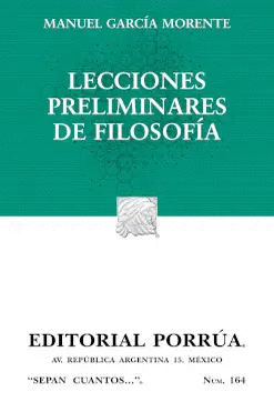 LECCIONES PRELIMINARES DE FILOSOFÍA