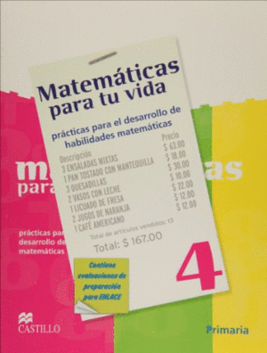 MATEMATICAS PARA TU VIDA 4