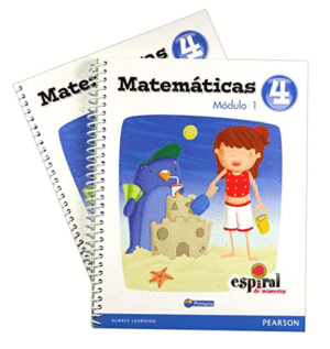 MATEMATICAS 4 ESPIRAL DE NUMEROS MODULO 1 Y 2 PRIMARIA