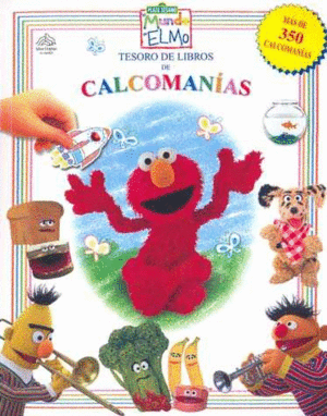 TESORO DE LIBROS CALCOMANIAS PLAZA SESAMO EL MUNDO DE ELMO