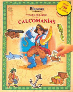 TESORO DE LIBROS CALCOMANIAS PIRATAS