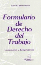 FORMULARIO DE DERECHO DEL TRABAJO