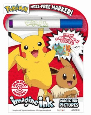 LIBRO PARA COLOREAR IMAGINE INK POKÉMON