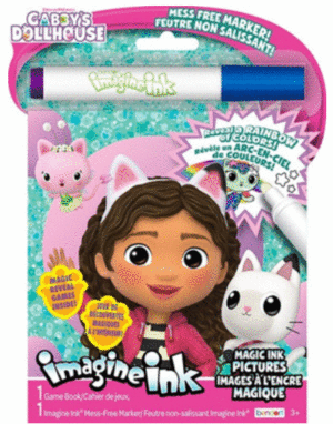 LIBRO PARA COLOREAR IMAGINE INK GABY DOLLHOUSE