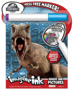 LIBRO PARA COLOREAR IMAGINE INK JURASSIC WORLD