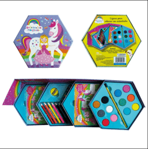 UNICORNIOS MAGICOS (CAJA HEXAGONAL)