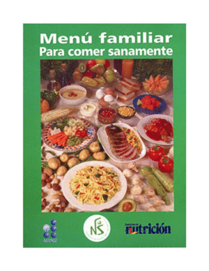 MENU FAMILIAR PARA COMER SANAMENTE