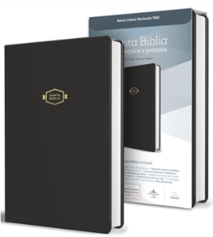 BIBLIA RVR 1960 PARA REGALOS Y PREMIOS, IMITACIÓN NEGRO