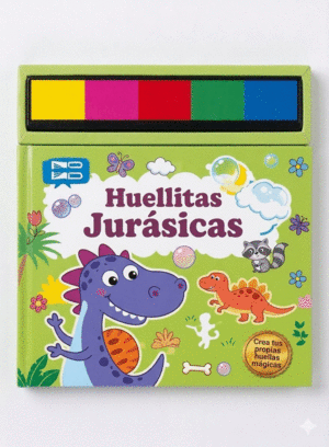 LIBRO COLOREAR HUELLITAS JURASICAS