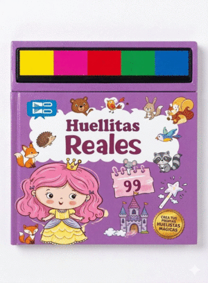 LIBRO COLOREAR HUELLITAS REALES